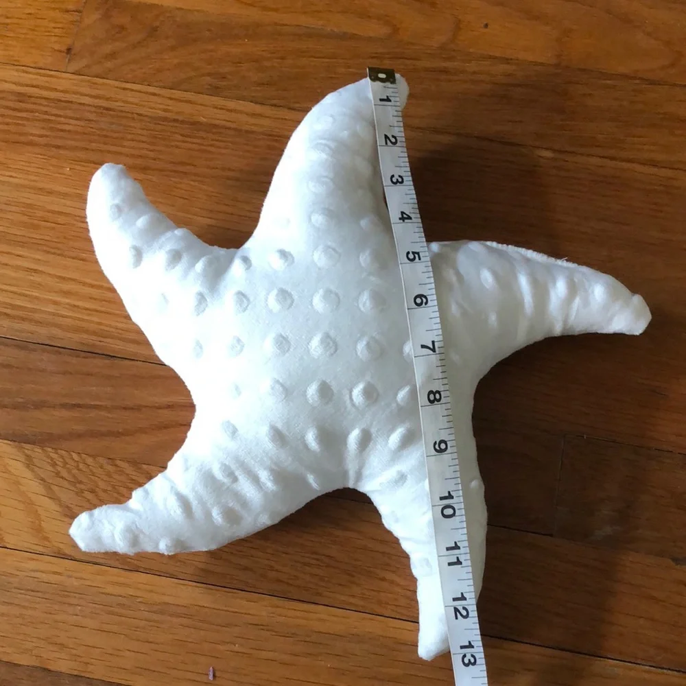 White Starfish Shaped Pillow